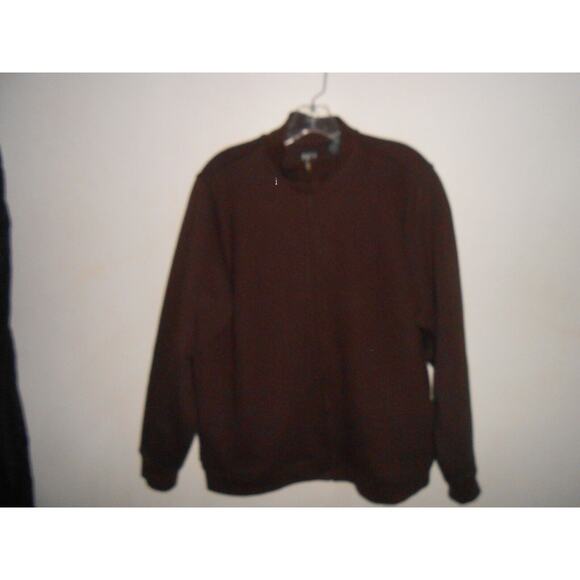 Kate Lord Women’s Brown Quilted Zip Front Athletic Jacket Sweatshirt Size XL - Picture 1 of 5